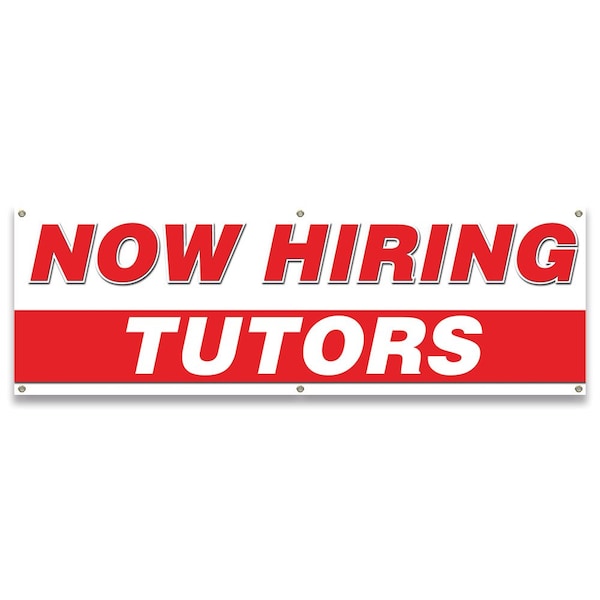 Now Hiring Tutors Banner Apply Inside Accepting Application Single Sided